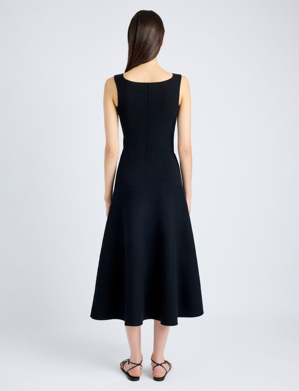 Proenza Schouler Proenza Schouler White Label Lucia Dress In Souffle Knit - Black