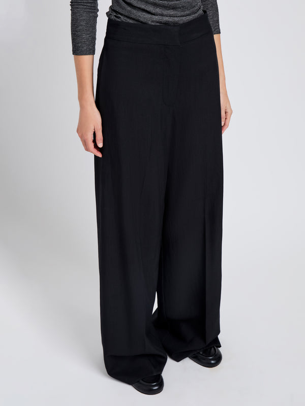 Proenza Schouler Proenza Schouler White Label Lydia Pant In Drapey Suiting - Black
