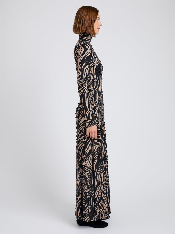 Proenza Schouler Proenza Schouler White Label Mabel Dress In Marble Jersey - Fawn Multi