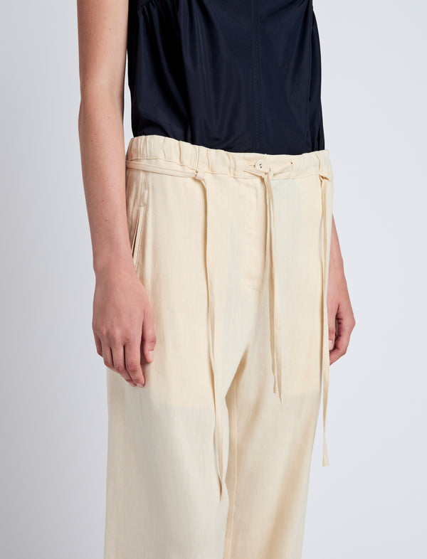 Proenza Schouler Proenza Schouler White Label Magnus Pant In Linen Slub - Light Wheat