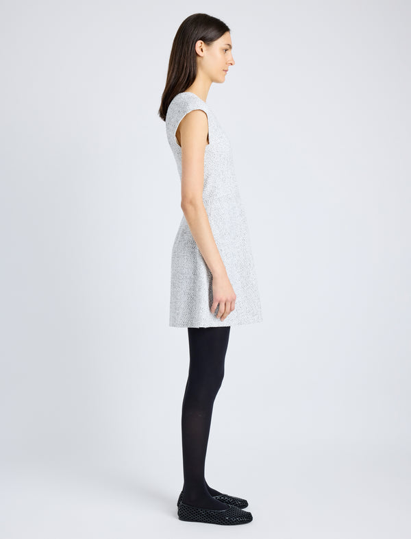 Proenza Schouler Proenza Schouler White Label Manon Dress In Tweed - Alabaster/Black