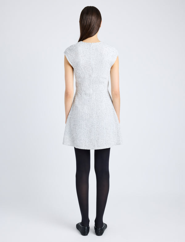 Proenza Schouler Proenza Schouler White Label Manon Dress In Tweed - Alabaster/Black