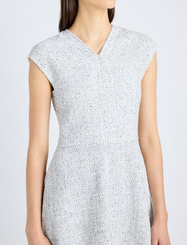 Proenza Schouler Proenza Schouler White Label Manon Dress In Tweed - Alabaster/Black