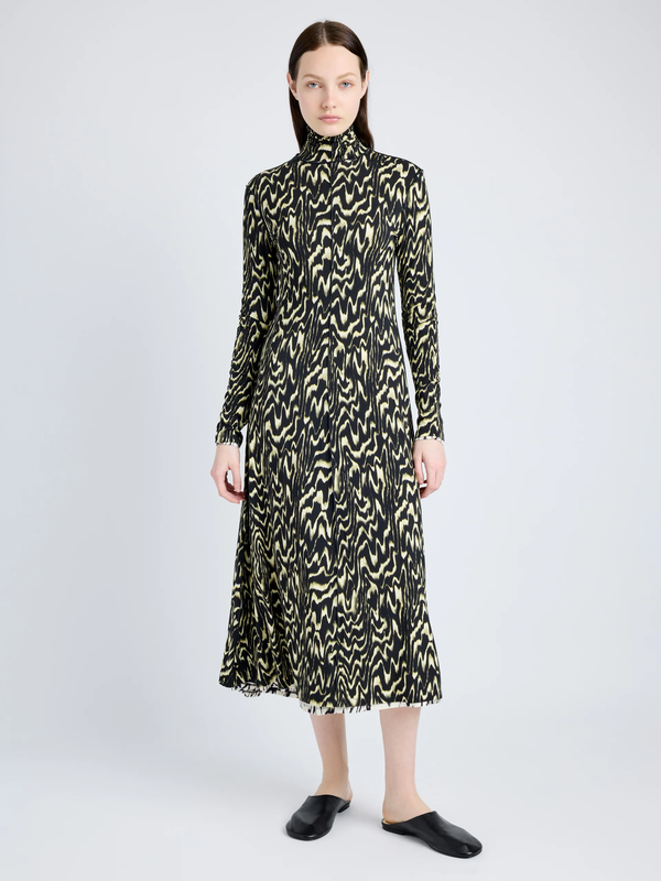 proenza schouler Proenza Schouler White Label Marion Dress in Printed Jersey - Daffodil Multi