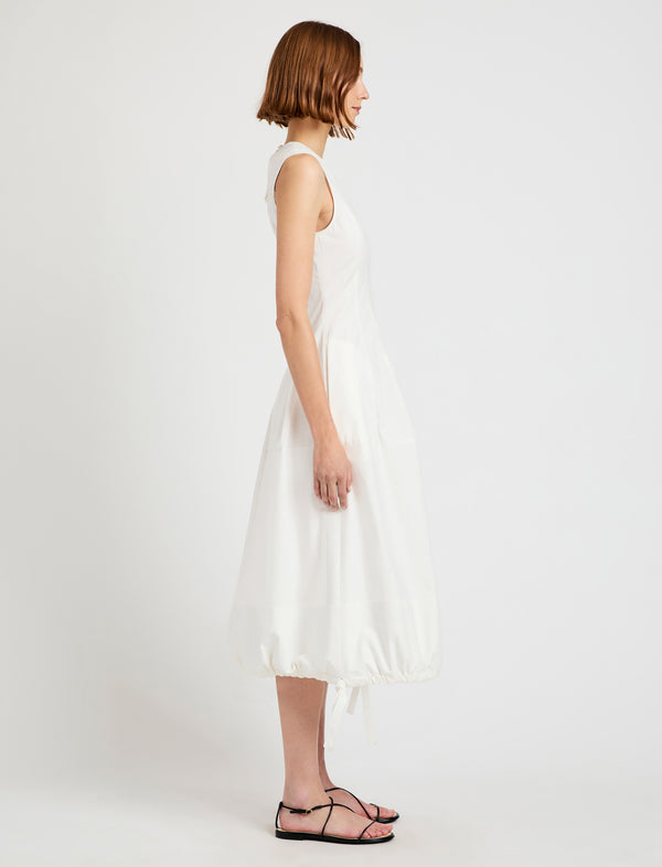 Proenza Schouler Proenza Schouler White Label Marley Dress In Brushed Poplin - White