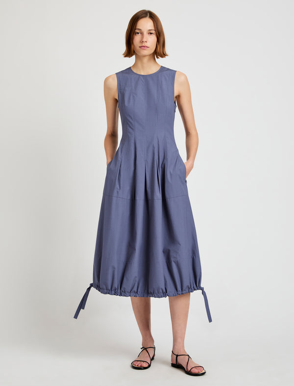proenza schouler Proenza Schouler White Label Marley Dress in Brushed Poplin - Slate