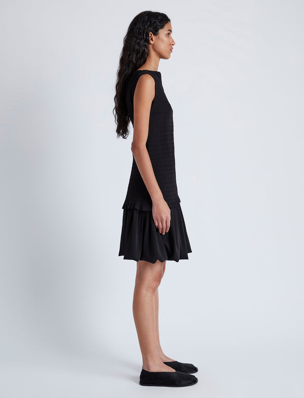 Proenza Schouler Proenza Schouler White Label Martine Dress In Micro Pleat - Black