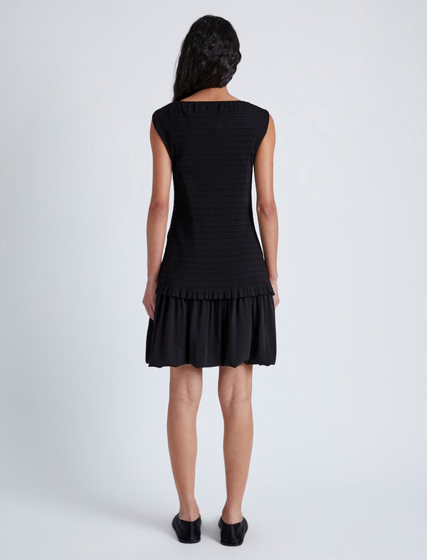 Proenza Schouler Proenza Schouler White Label Martine Dress In Micro Pleat - Black