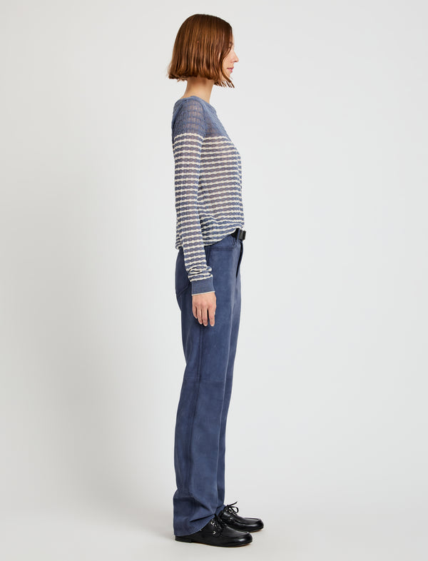 Proenza Schouler Proenza Schouler White Label Maxine Pant In Suede - Slate