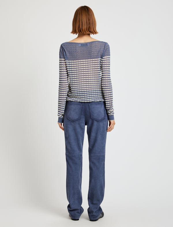 Proenza Schouler Proenza Schouler White Label Maxine Pant In Suede - Slate