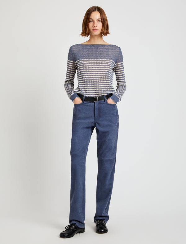 proenza schouler Proenza Schouler White Label Maxine Pant in Suede - Slate