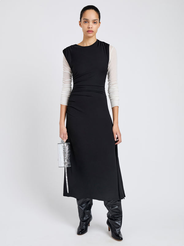 proenza schouler Proenza Schouler White Label Mimi Dress in Crepe Jersey - Black