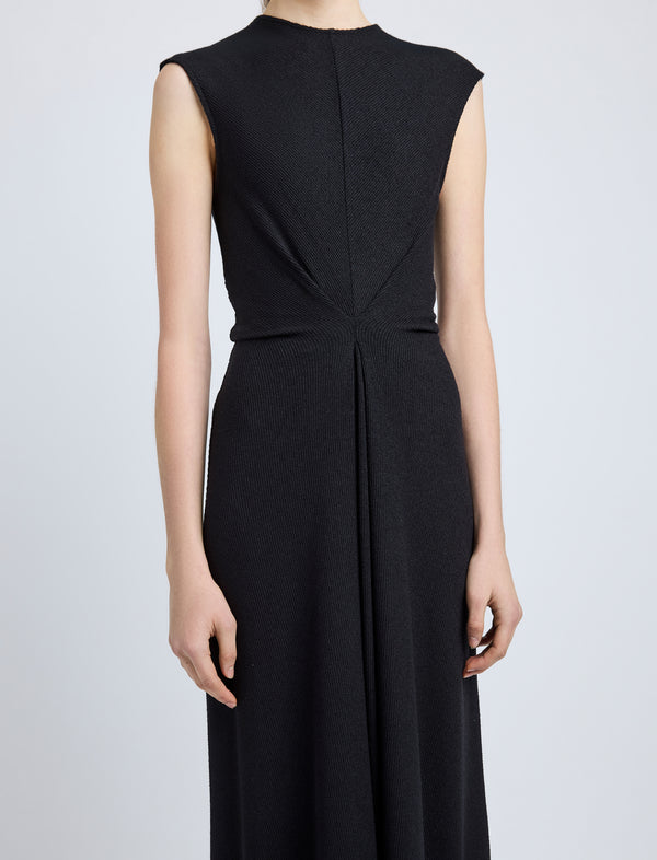 Proenza Schouler Proenza Schouler White Label Miranda Dress In Twisted Rib - Black