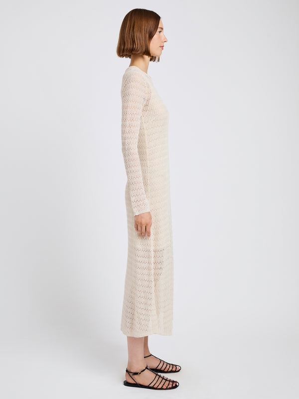 Proenza Schouler Proenza Schouler White Label Miriam Dress In Crochet - Ecru