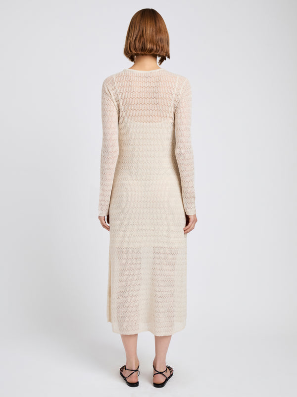 Proenza Schouler Proenza Schouler White Label Miriam Dress In Crochet - Ecru