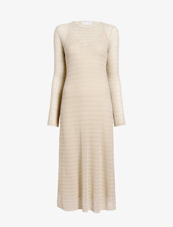 Proenza Schouler Proenza Schouler White Label Miriam Dress In Crochet - Ecru
