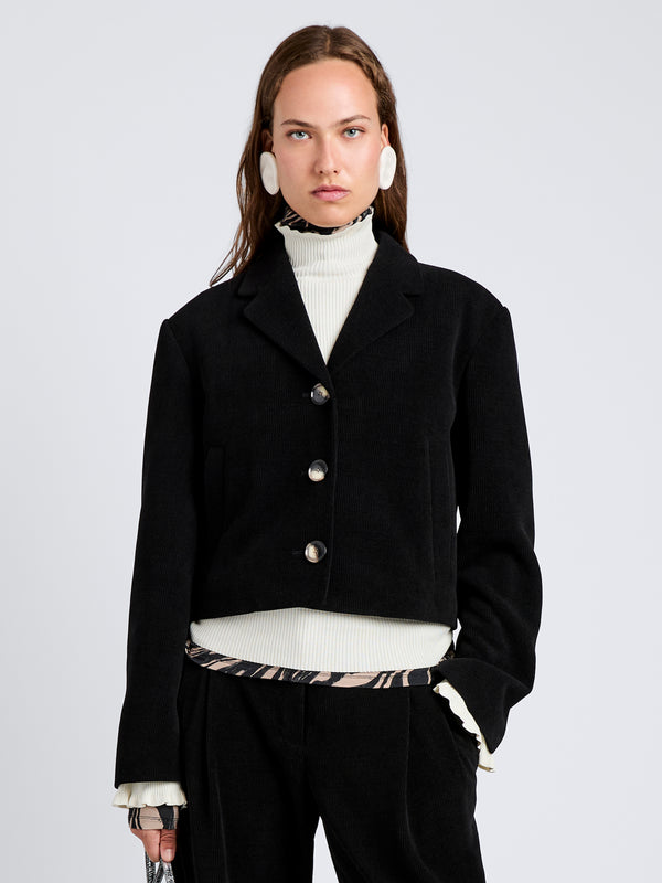 proenza schouler Proenza Schouler White Label Nima Jacket in Corduroy - Black