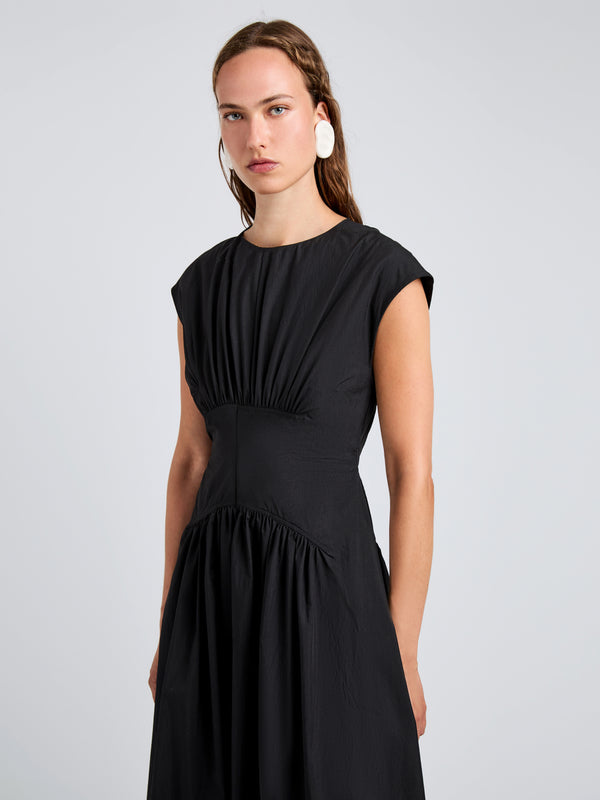 Proenza Schouler Proenza Schouler White Label Nyssa Dress In Tech Cotton - Black