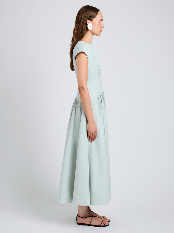 Proenza Schouler Proenza Schouler White Label Nyssa Dress In Tech Cotton - Jade