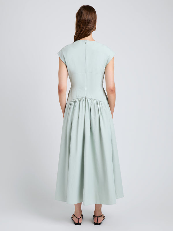 Proenza Schouler Proenza Schouler White Label Nyssa Dress In Tech Cotton - Jade