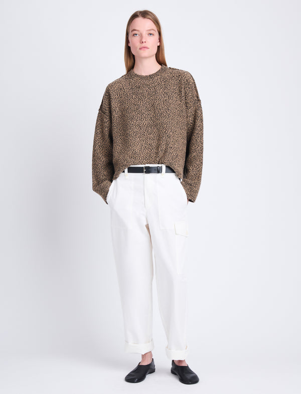 proenza schouler Proenza Schouler White Label Octavia Pant in Solid Cotton Linen - Off White
