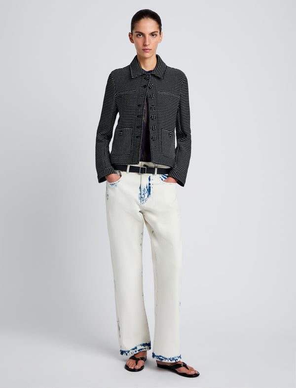 Proenza Schouler Proenza Schouler White Label Osler Jacket In Tweed - Black