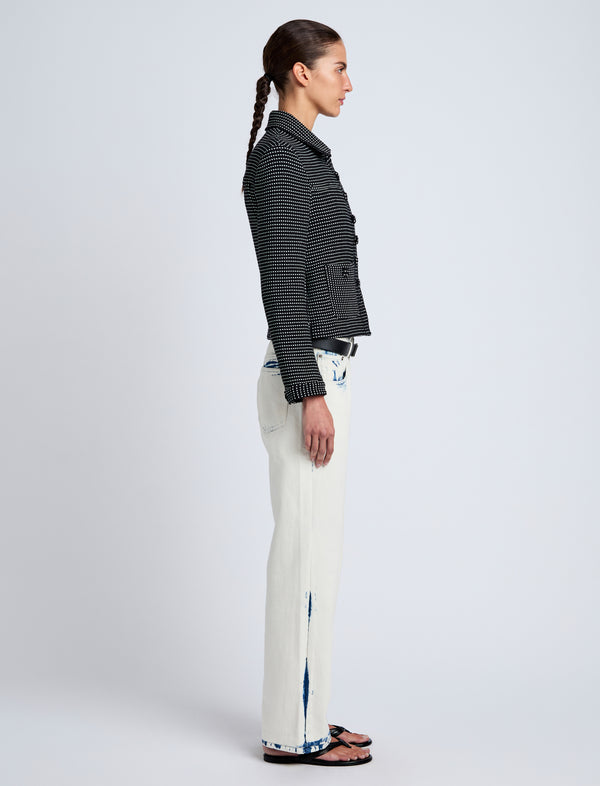 Proenza Schouler Proenza Schouler White Label Osler Jacket In Tweed - Black