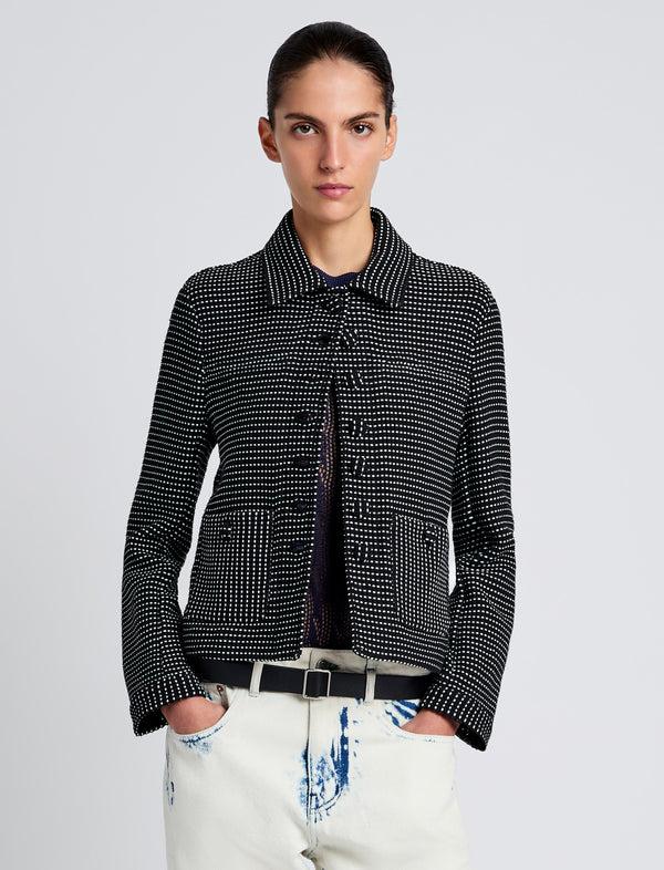 proenza schouler Proenza Schouler White Label Osler Jacket in Tweed - Black