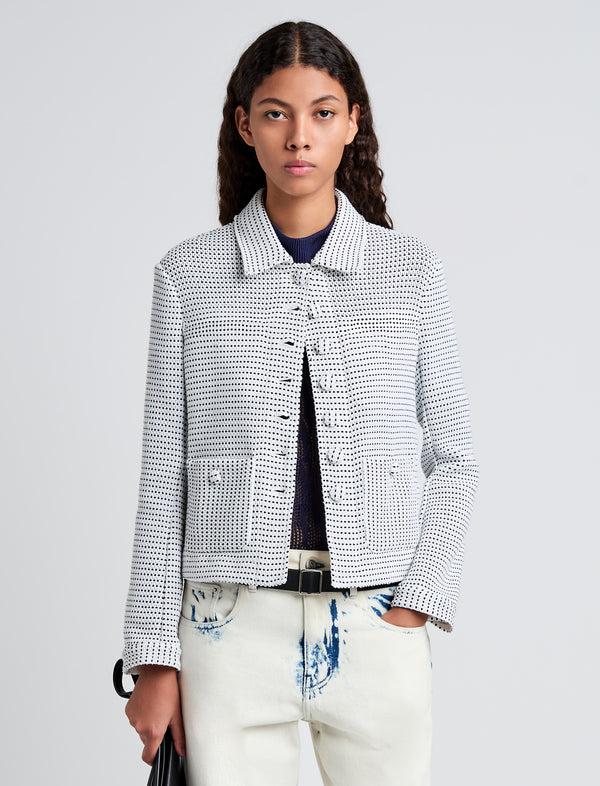 proenza schouler Proenza Schouler White Label Osler Jacket in Tweed - Off White