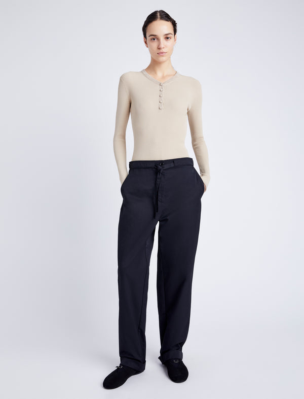 proenza schouler Proenza Schouler White Label Preston Pant in Tech Cotton - Black