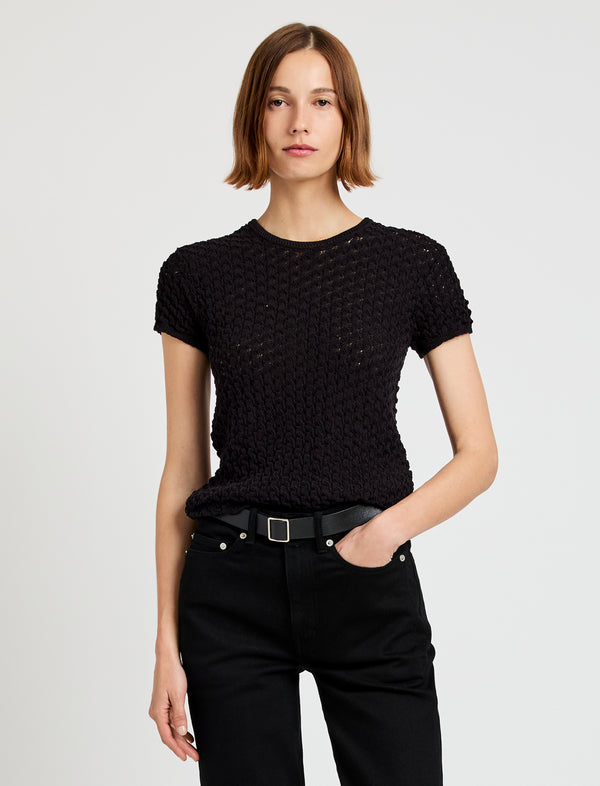 proenza schouler Proenza Schouler White Label Quincy Top in Crochet - Black