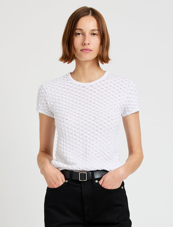 proenza schouler Proenza Schouler White Label Quincy Top in Crochet - White