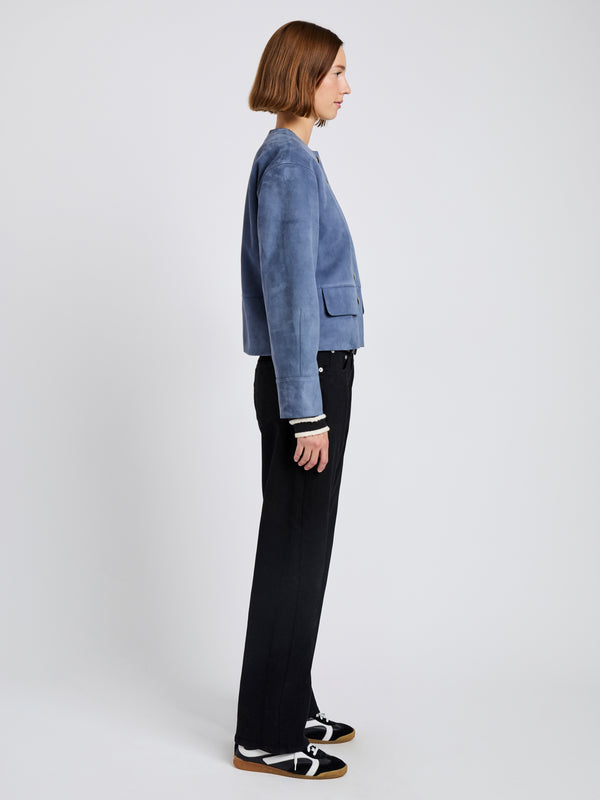Proenza Schouler Proenza Schouler White Label Robin Jacket In Suede - Slate