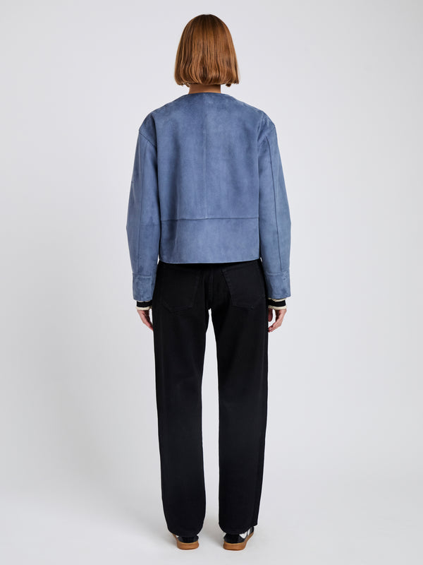Proenza Schouler Proenza Schouler White Label Robin Jacket In Suede - Slate