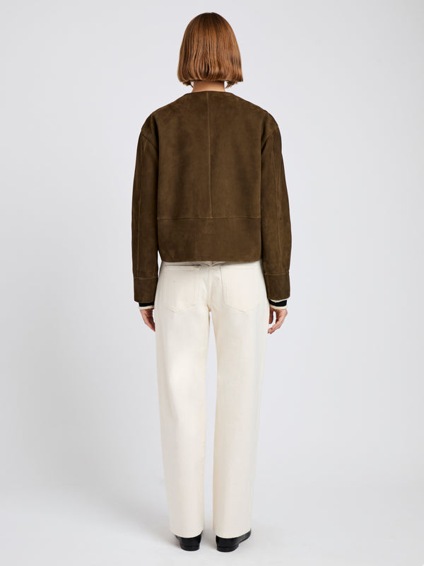 Proenza Schouler Proenza Schouler White Label Robin Jacket In Suede - Wood