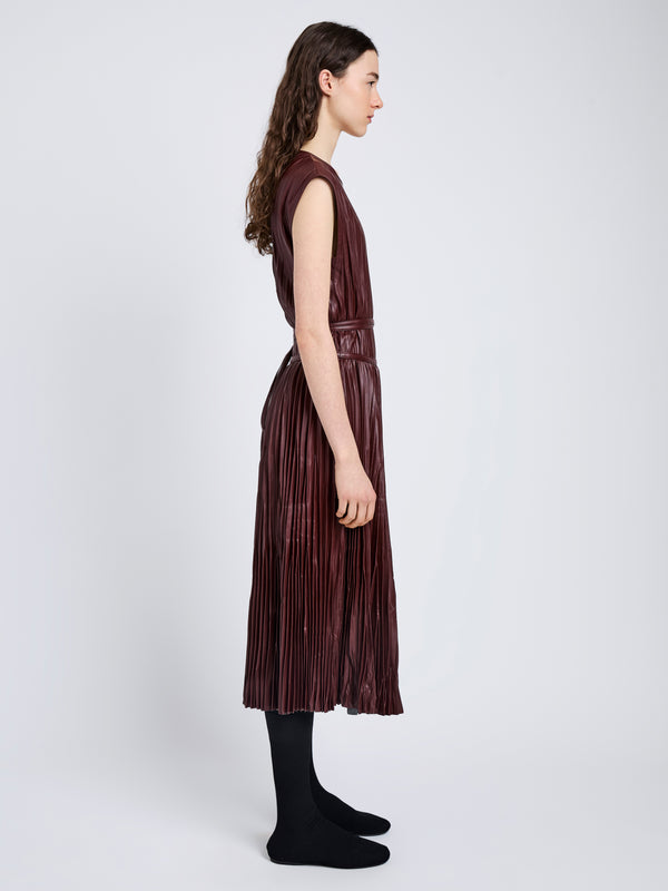 Proenza Schouler Proenza Schouler White Label Rosalyn Skirt In Faux Leather - Oxblood