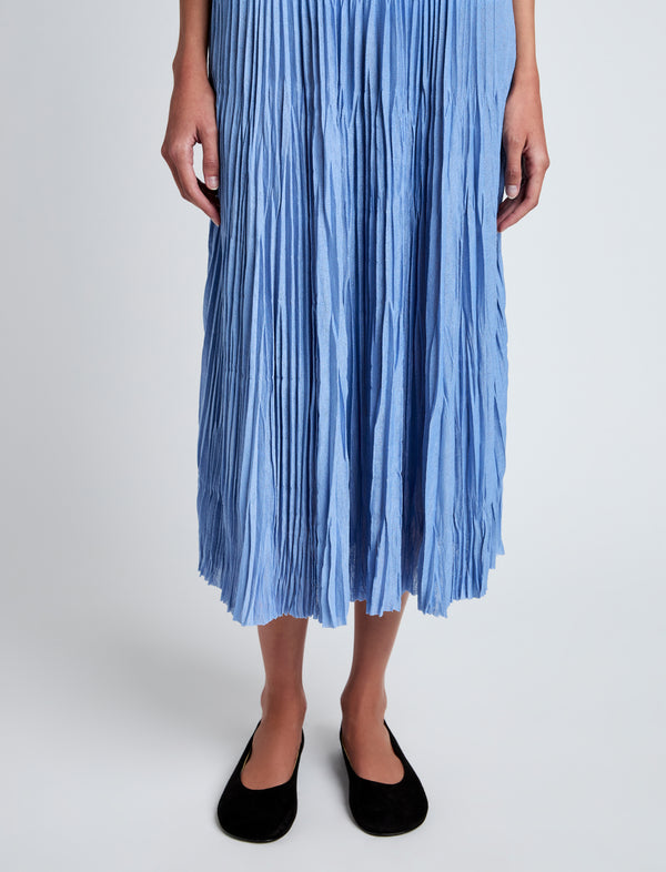 Proenza Schouler Proenza Schouler White Label Rosalyn Skirt In Pleated Jersey - Pool