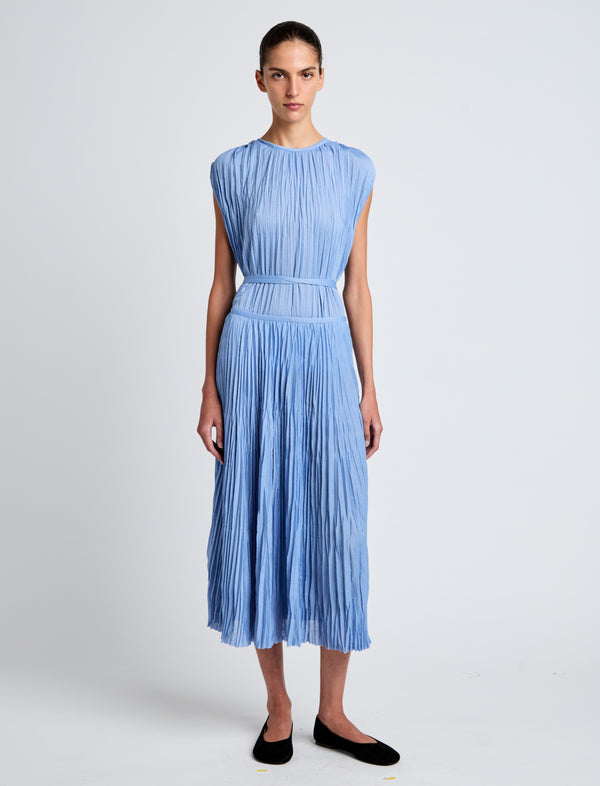 proenza schouler Proenza Schouler White Label Rosalyn Skirt in Pleated Jersey - Pool