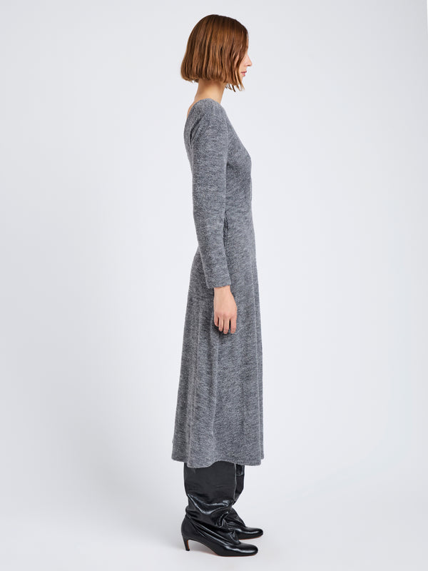 Proenza Schouler Proenza Schouler White Label Sai Dress In Wool Jersey - Grey Melange
