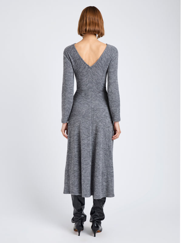 Proenza Schouler Proenza Schouler White Label Sai Dress In Wool Jersey - Grey Melange
