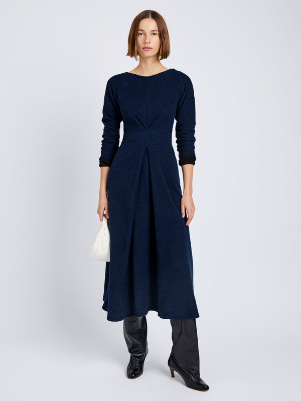 proenza schouler Proenza Schouler White Label Sai Dress in Wool Jersey - Ink Melange