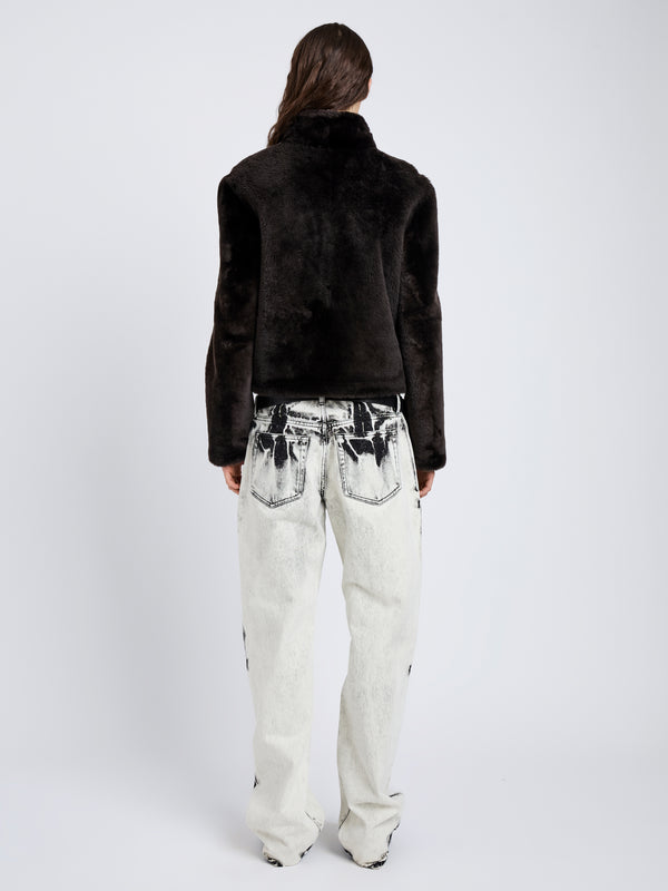 Proenza Schouler Proenza Schouler White Label Scarlett Jacket In Shearling - Cacao