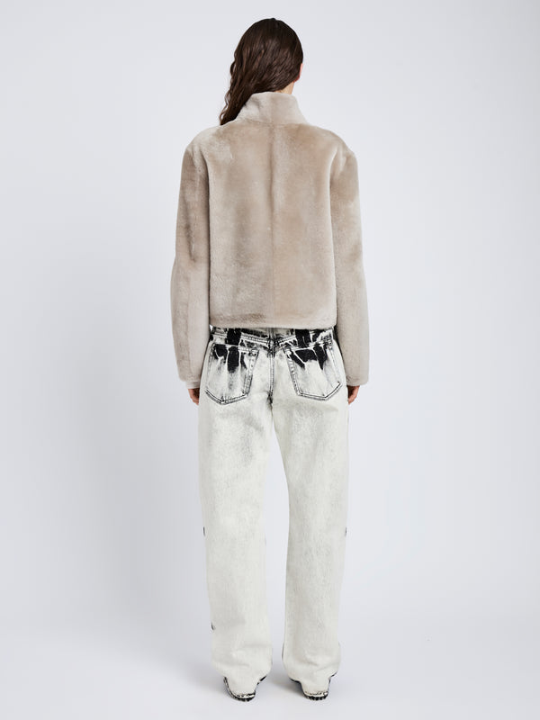 Proenza Schouler Proenza Schouler White Label Scarlett Jacket In Shearling - Sand