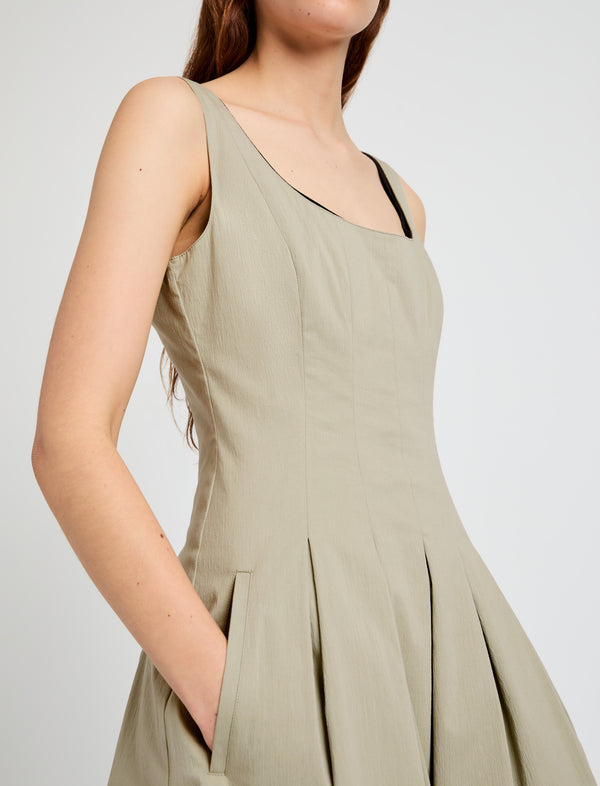Proenza Schouler Proenza Schouler White Label Shelby Dress In Cotton - Sage