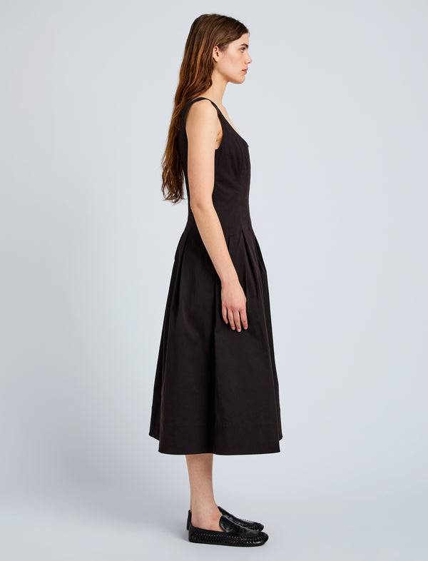 Proenza Schouler Proenza Schouler White Label Shelby Dress In Cotton - Black