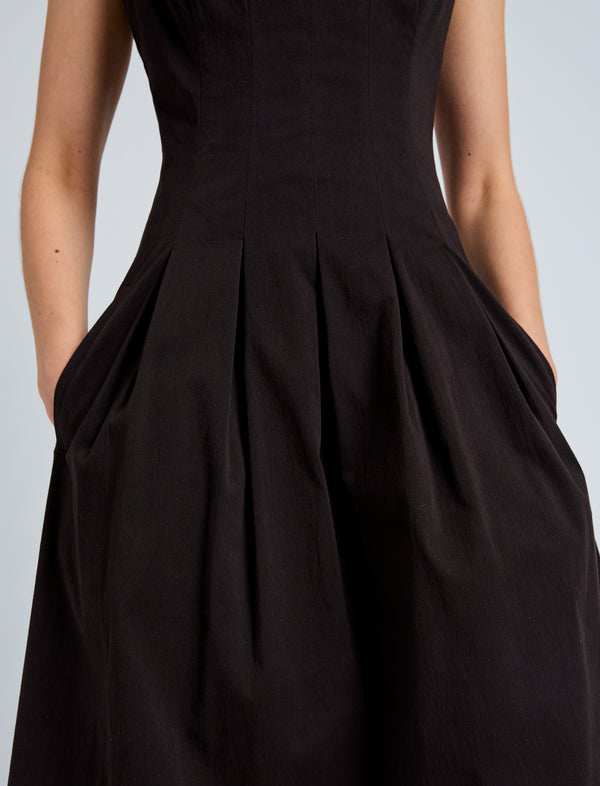 Proenza Schouler Proenza Schouler White Label Shelby Dress In Cotton - Black