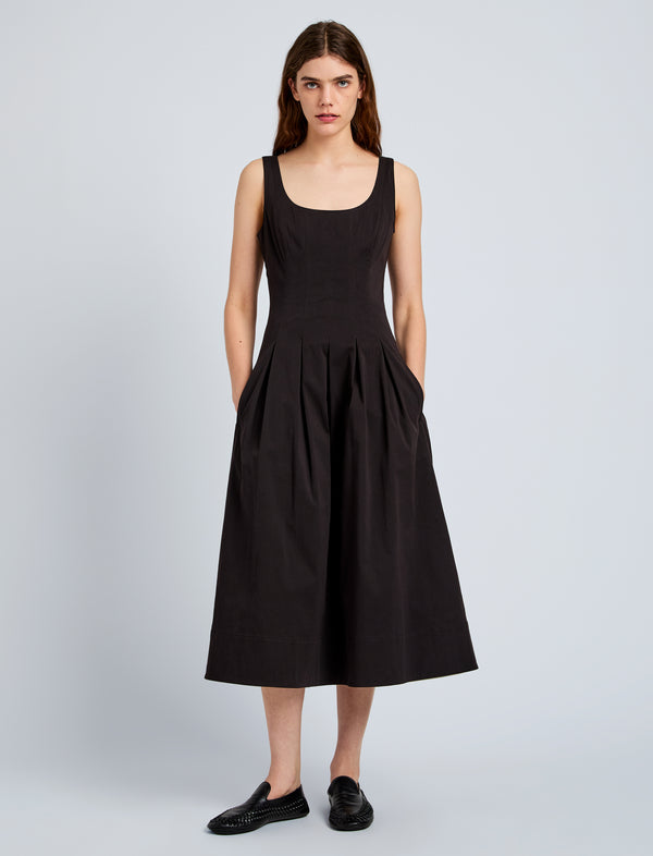 proenza schouler Proenza Schouler White Label Shelby Dress in Cotton - Black