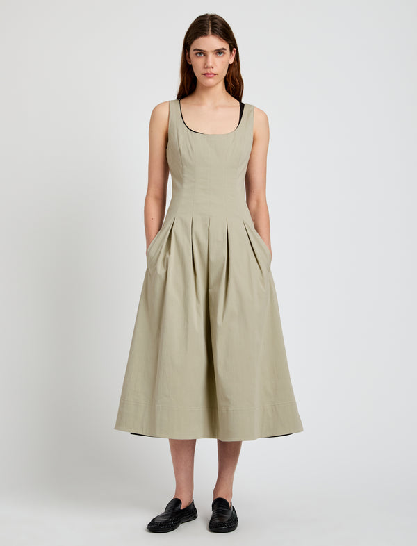 proenza schouler Proenza Schouler White Label Shelby Dress in Cotton - Sage