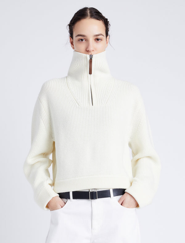 Proenza Schouler Proenza Schouler White Label Sienna Sweater In Wool - Off White