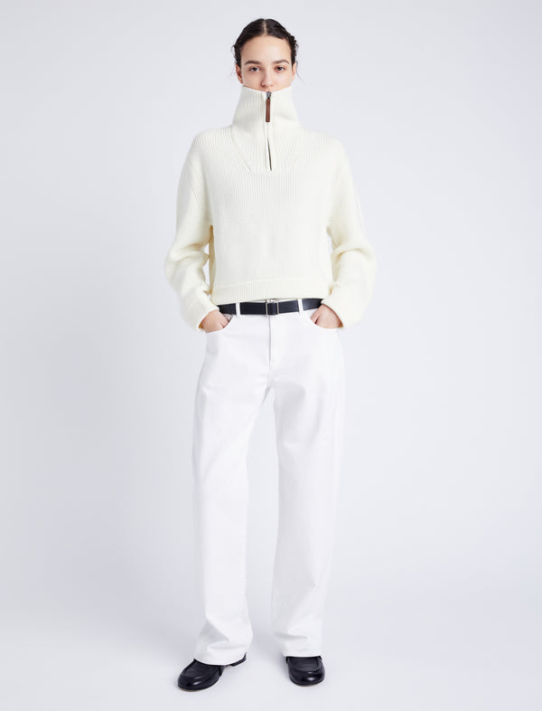Proenza Schouler Proenza Schouler White Label Sienna Sweater In Wool - Off White